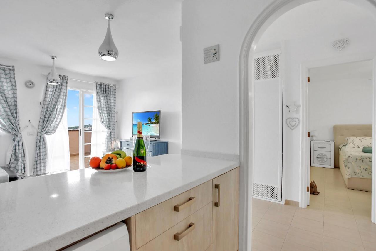 Top Floor, Sea View, Huge Terrace, Heated Pool, Garage ลอส กริสเตียนอส ภายนอก รูปภาพ